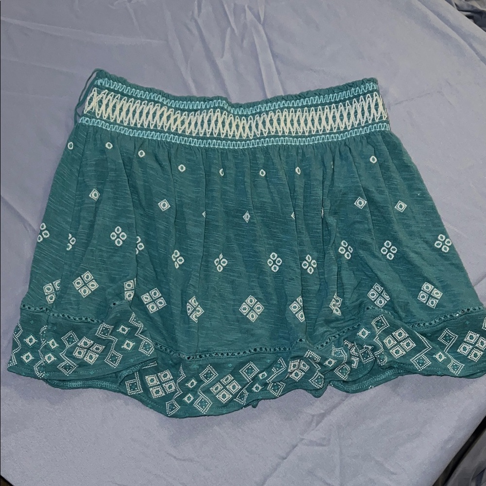 Teal Patterned Women's Skirt/ top Cape Juby XS